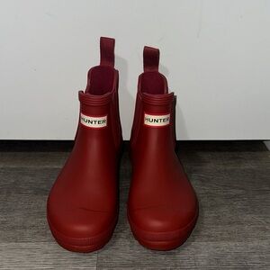 Hunter Red Short Rain Boots